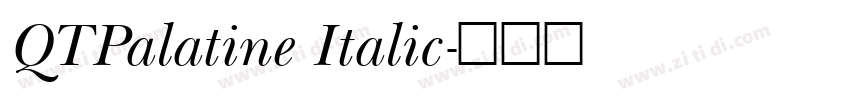 QTPalatine Italic字体转换